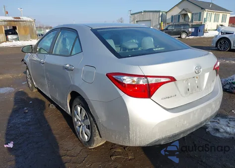 2014 Toyota Corolla Le z USA, uszkodzony, nr VIN 2T1BURHE3EC212227